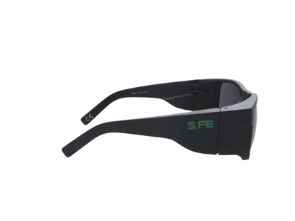 S.FE ONE Black Frame, UV400 Grey Lens Recycled Safety Glasses