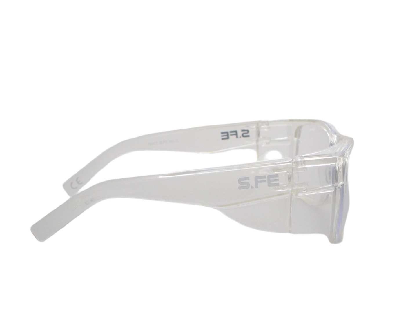 S.FE ONE Clear Frame, Clear Lens Recycled Safety Glasses
