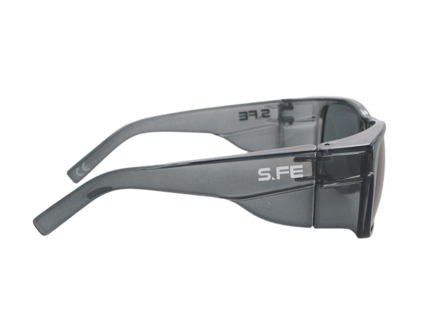S.FE ONE Grey Frame, UV400 Blue Mirror Lens Safety Glasses