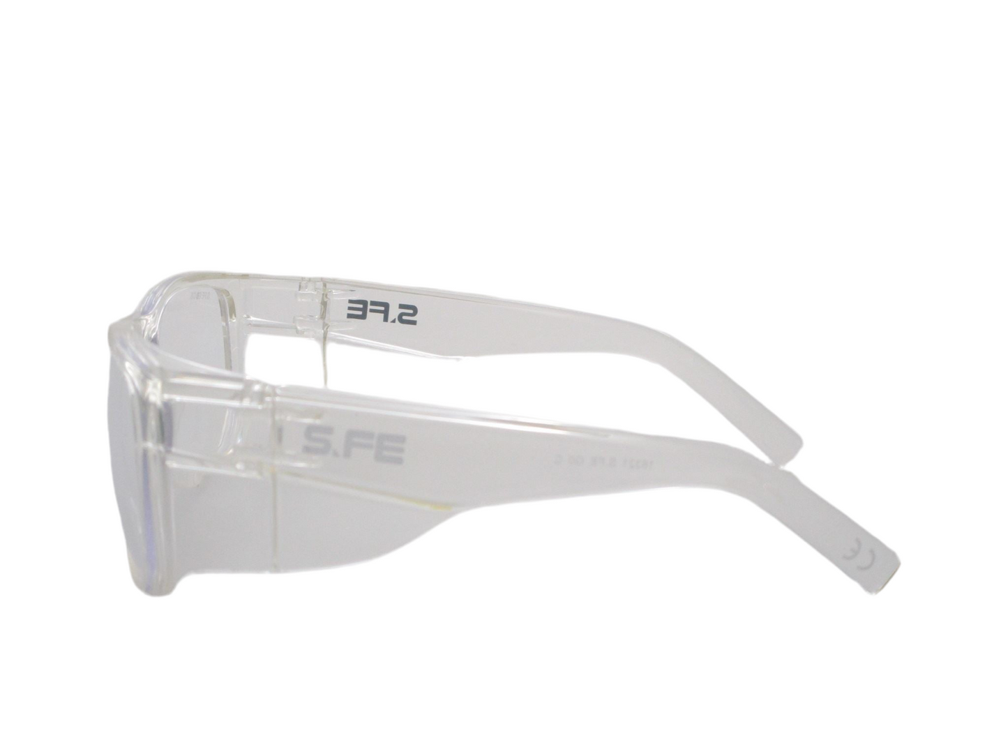 S.FE ONE Clear Frame, Clear Lens Recycled Safety Glasses